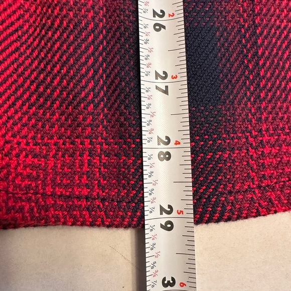 Outerknown Blanket Shirt Women’s XL/XXL Red Blue Button Up Heavy Twill Shacket - Picture 9 of 10